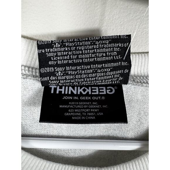 Rare 2019 PlayStation Christmas Ugly Holiday Sweater Mens Large Black Gray PS - Picture 7 of 8